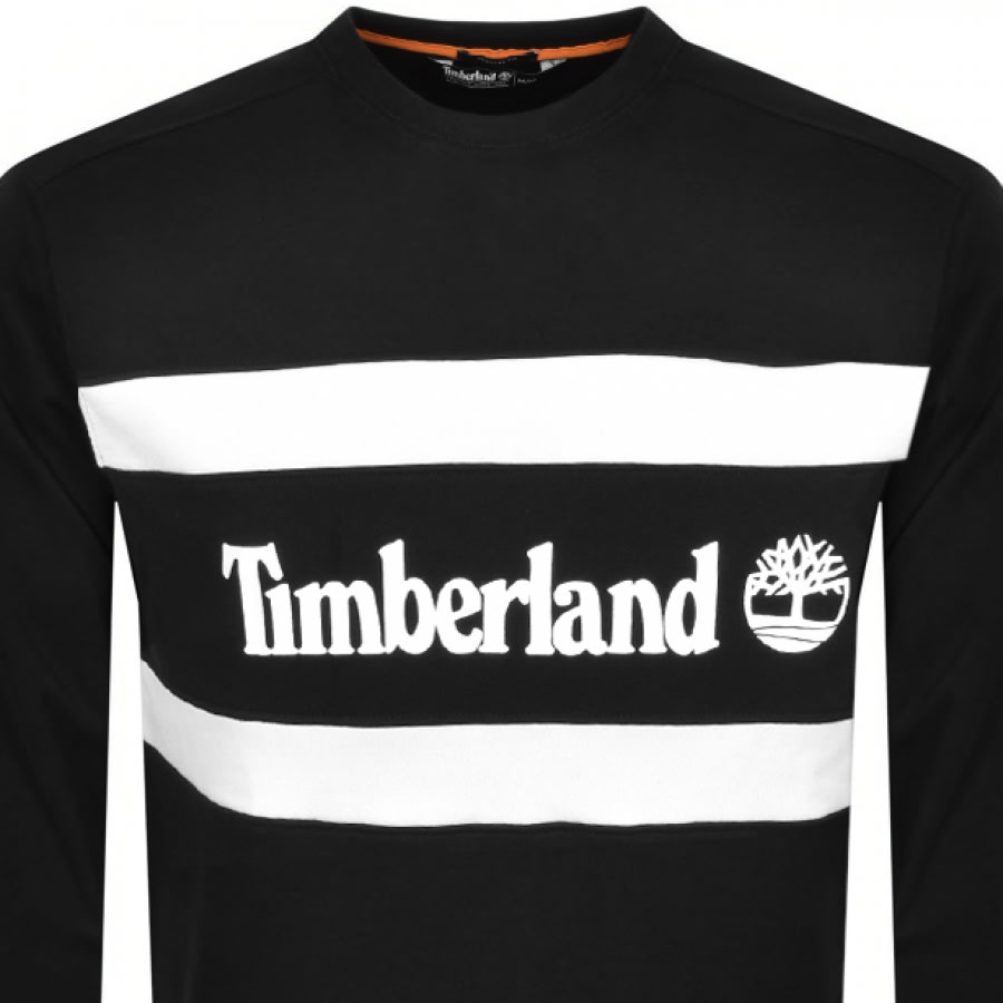 Alternative Image for ProductTimberland Crew Neck Logo Sweatshirt Black2